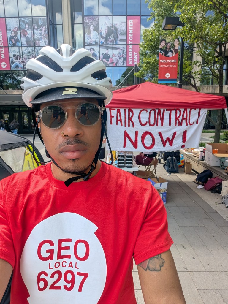 Raheem at UIC GEO Strike